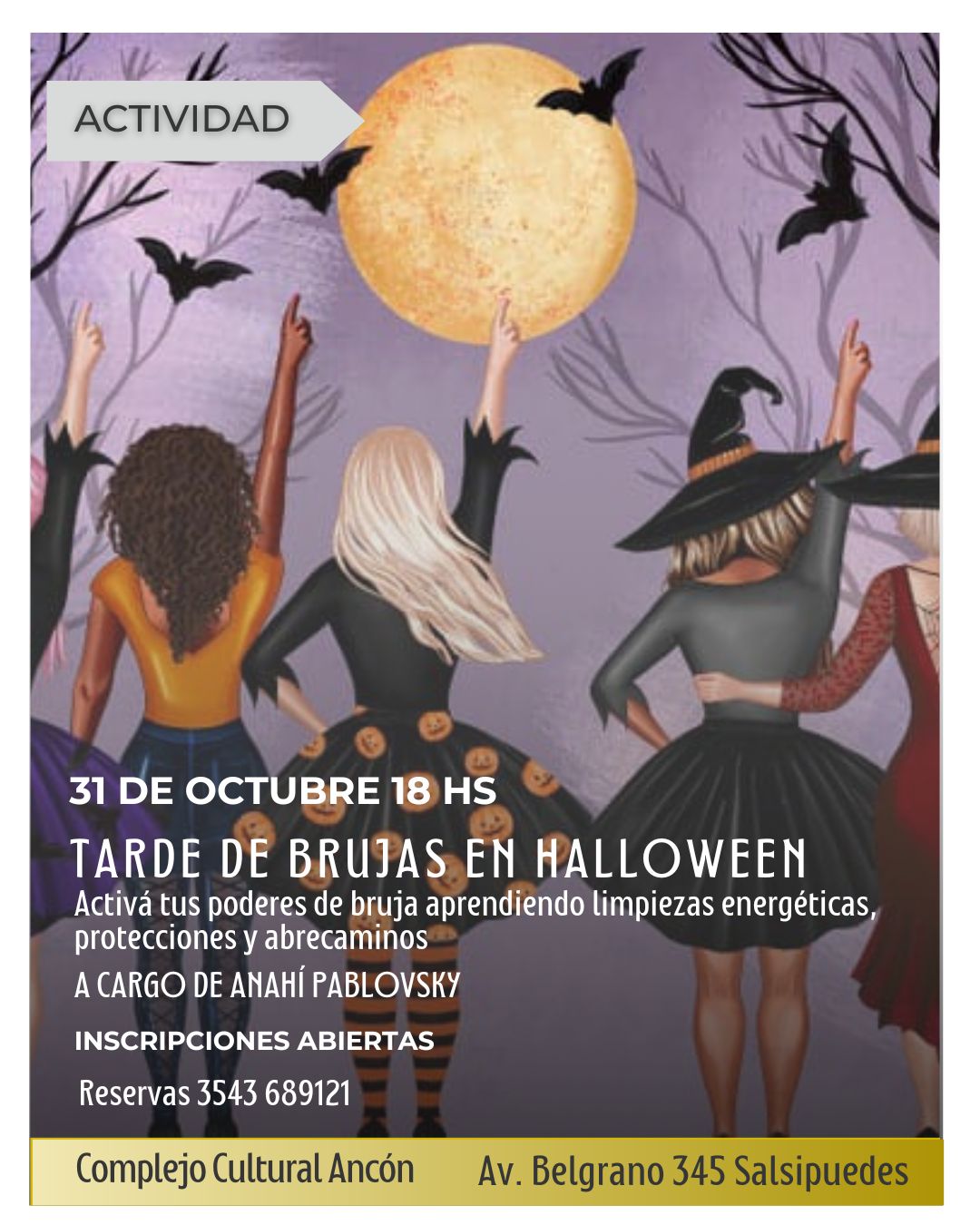 Tarde de Brujas en Halloween