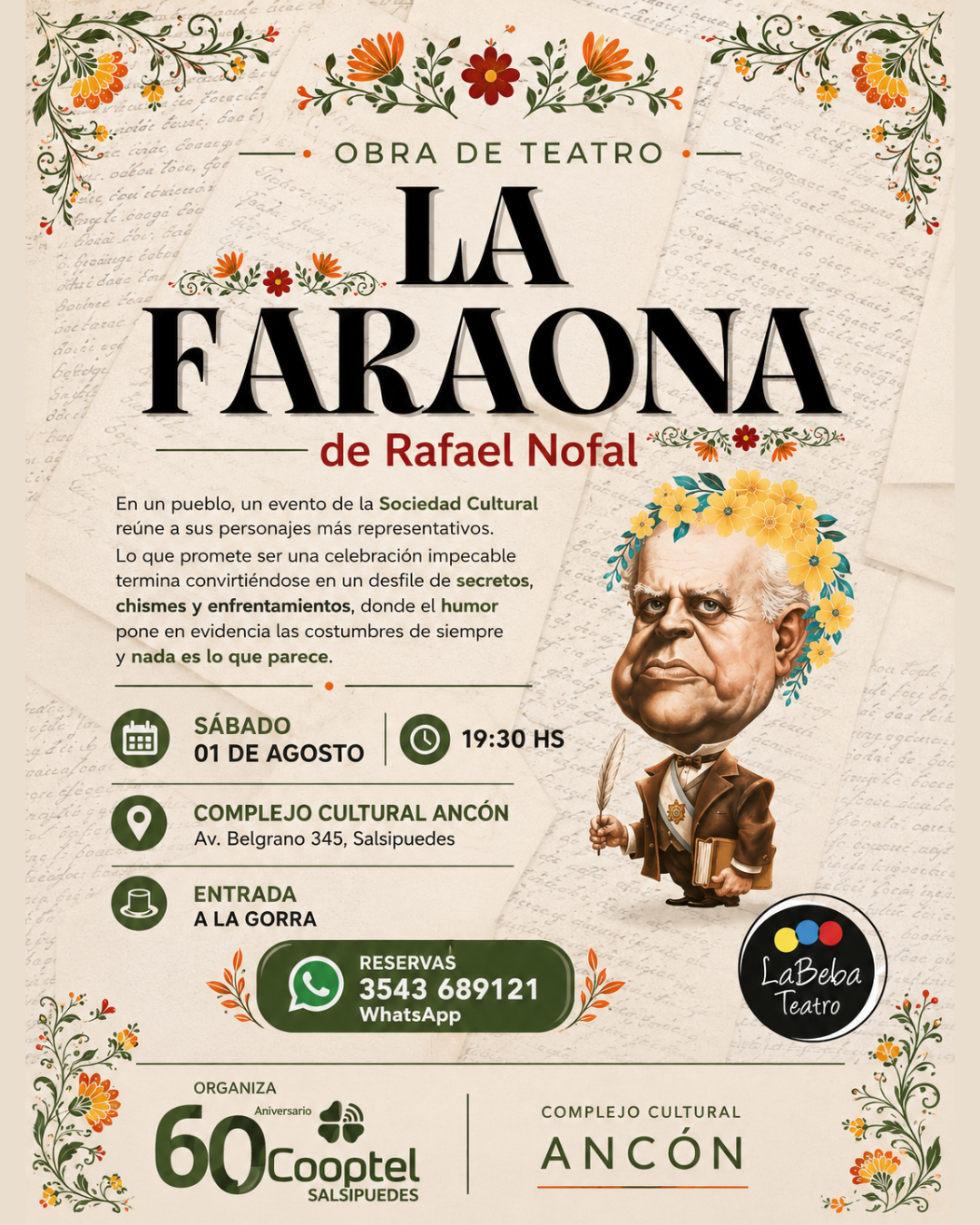 Obra de teatro “La Faraona”